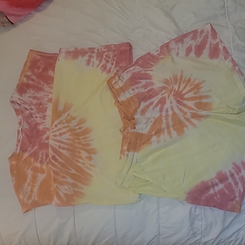 Women's 2 piece tye dye short set